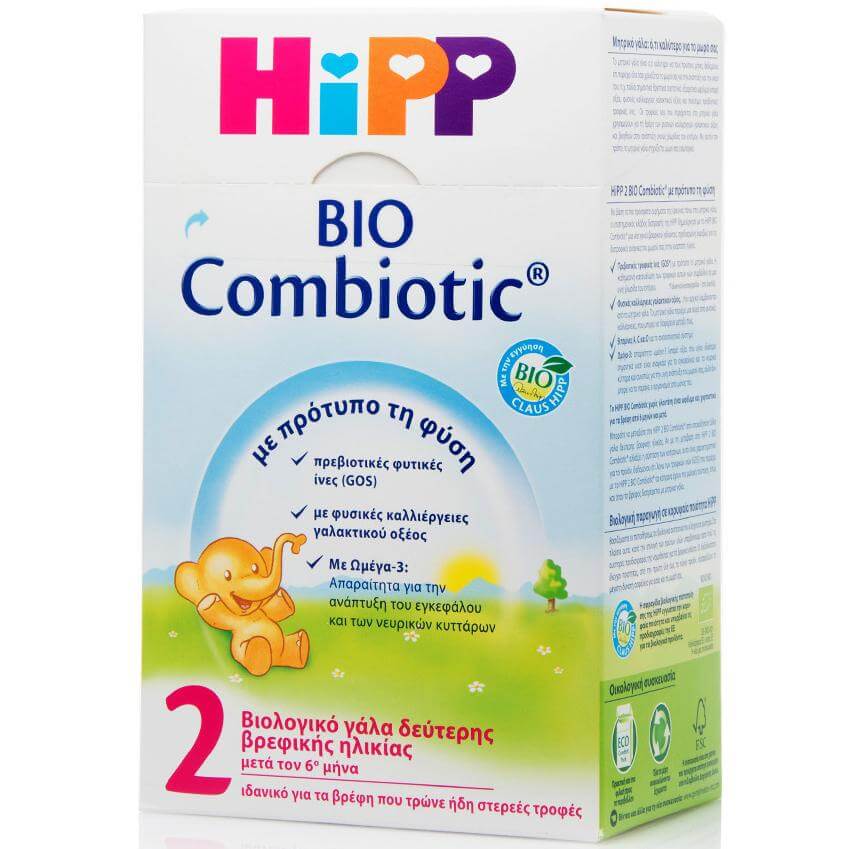 HiPP 2 Bio Combiotic Από Τον 6ο Μήνα 600gr