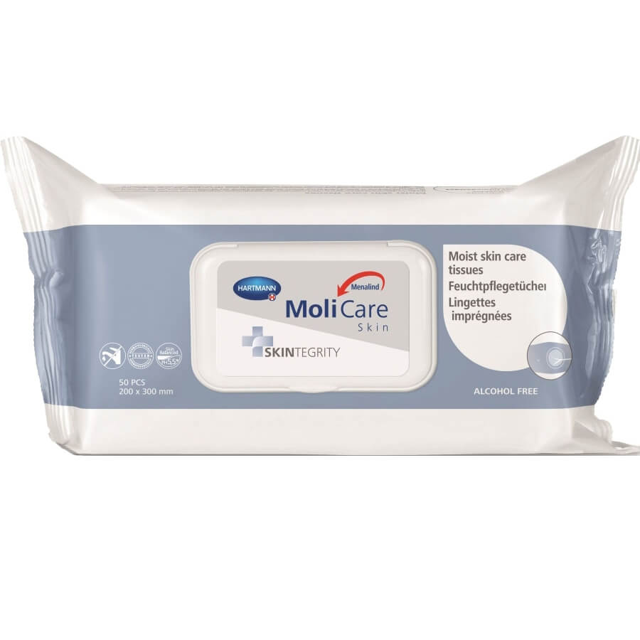 Hartmann Menalind Molicare Skintegrity Clean Wet Wipes Υγρά Μαντηλάκια Καθαρισμού 50τμχ