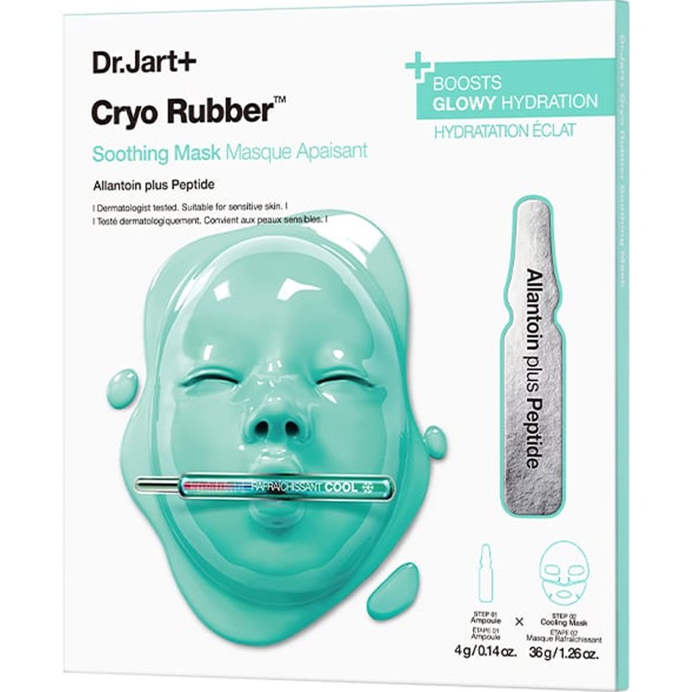 Dr.Jart+ Cryo Rubber Soothing Mask Kit Ενυδατικό, Καταπραϋντικό Κιτ Περιποίησης Προσώπου με Μάσκα Υδρογέλης & Αμπούλα Αλλαντοΐνης & Πετπιδιών Κατάλληλο για Λάμψη 1 Τεμάχιο