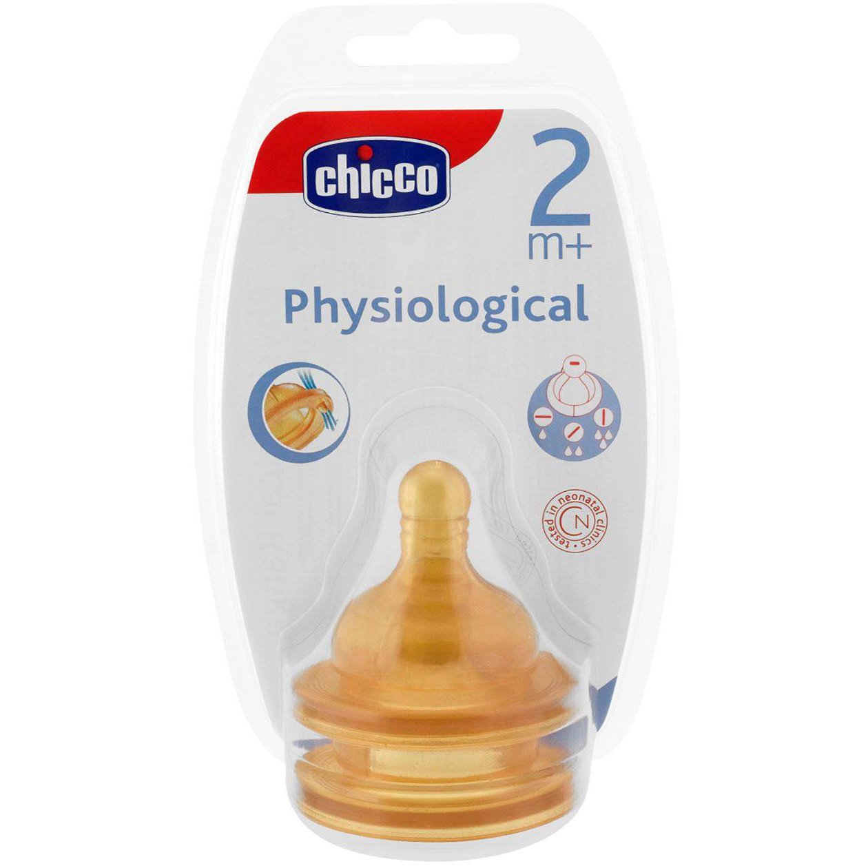 Chicco Θηλή Καουτσούκ 2m+ – Ρυθμιζόμενη Ροή