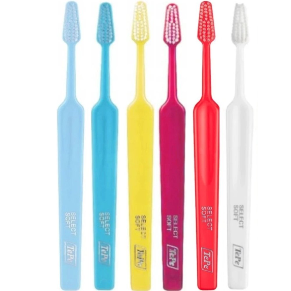 TePe Select Soft Toothbrush Μαλακές Οδοντόβουρτσες με Κωνική Κεφαλή για Αποτελεσματικό Καθαρισμό 6 Τεμάχια - Multicolor 31