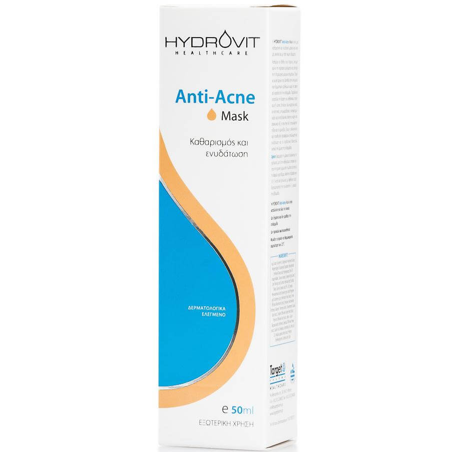 Target Pharma Hydrovit Anti-Acne Mask Καθαριστική & Ενυδατική Μάσκα, για Λιπαρά με Τάση Ακμής ή Ακνεϊκά Δέρματα 50ml