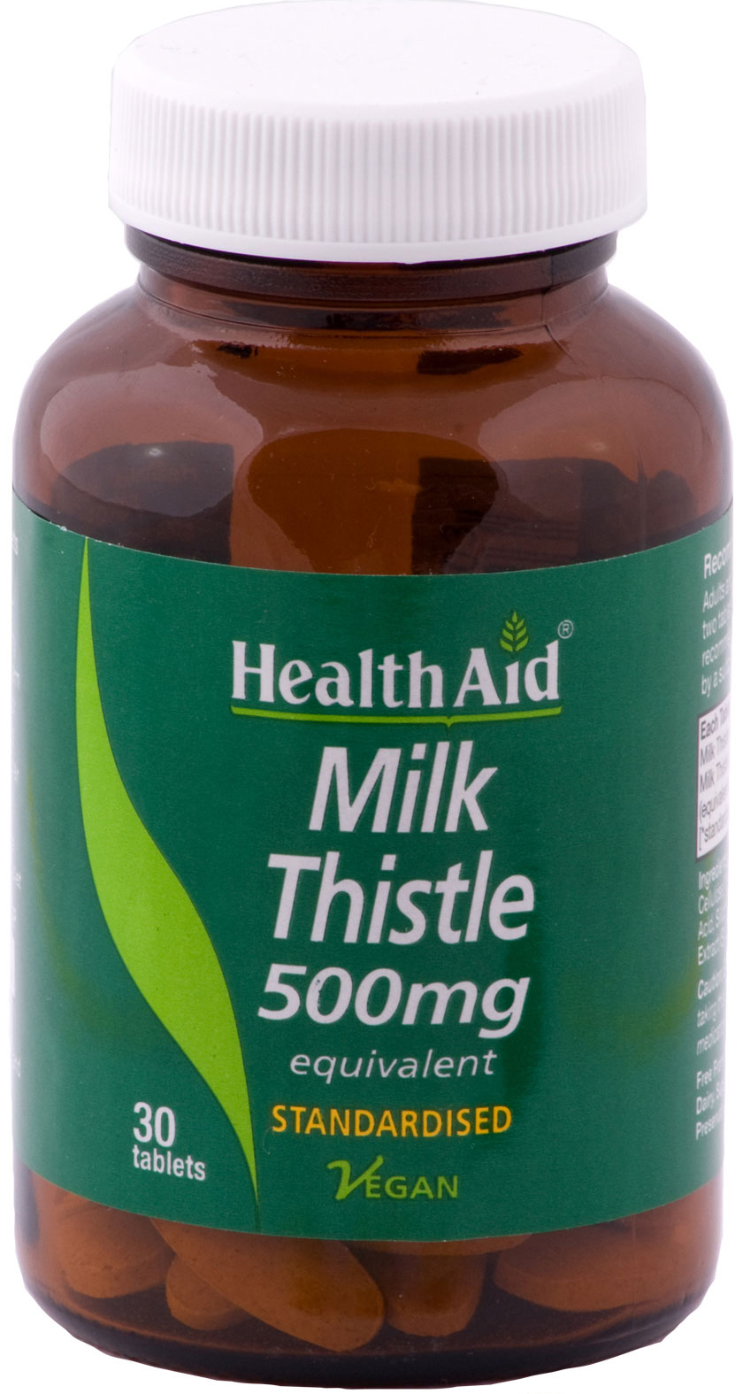 Health Aid Milk Thistle 500mg Φυσικό Ισχυρό Αντιοξειδωτικό 30Vetabs