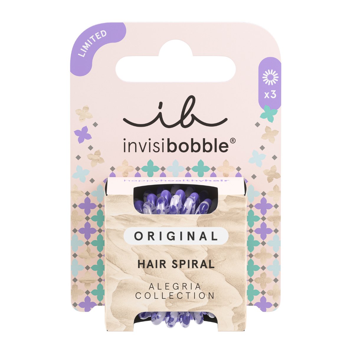 Invisibobble Hair Spiral Alegria Collection The Great Escape Λαστιχάκια Μαλλιών για Απόλυτο Κράτημα 3 Τεμάχια