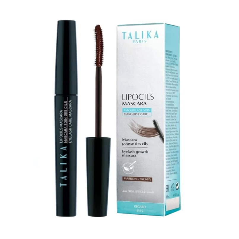 Talika Lipocils Mascara Make-up & Care Eyelash Specific Ενυδατική Μάσκαρα για Βλεφαρίδες Δυνατές & Όμορφες 8,5ml - Brown