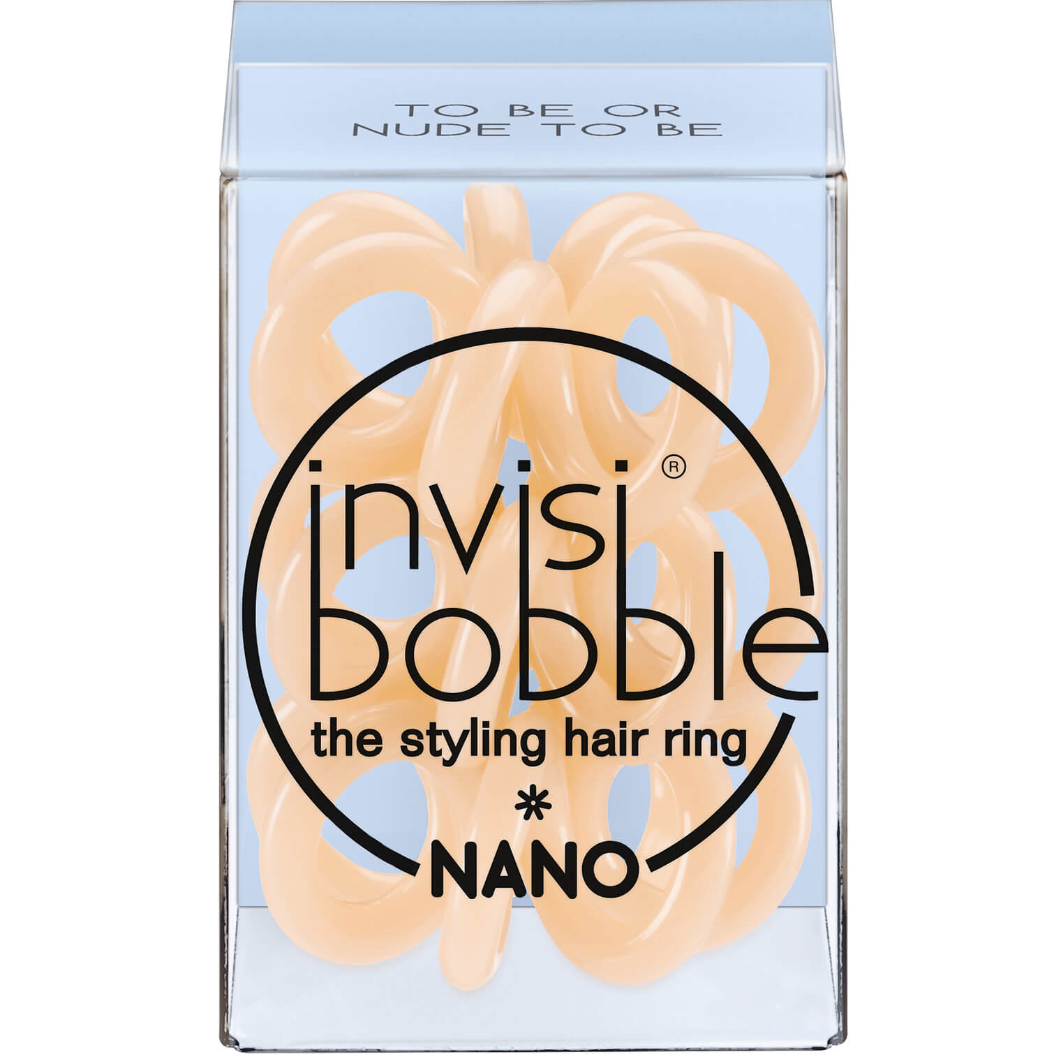 Invisibobble Nano to be or Nude to be Λαστιχάκι Μαλλιών 3 Τεμάχια