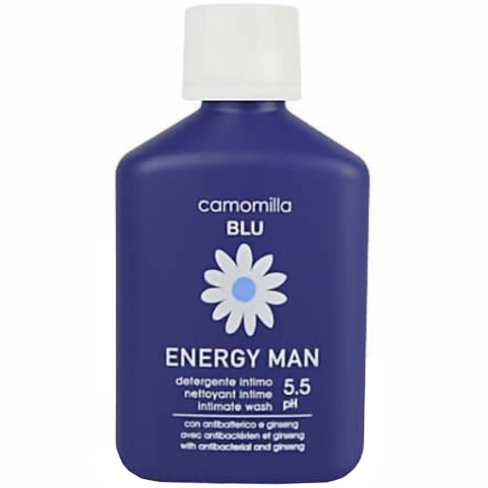 Camomilla Blu Camomilla Blu Energy Man Intimate Wash Απαλή Λοσιόν Καθαρισμού Ανδρών για την Ευαίσθητη Περιοχή με Εκχύλισμα Τζίσενγκ 50ml