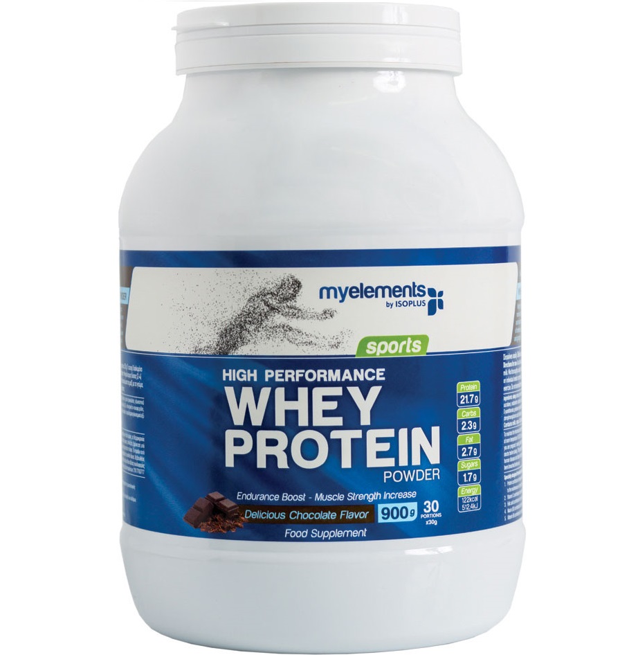 Myelements Sports Whey Protein Powder Φόρμουλα με Υψηλής Ισχύος Πρωτεϊνη 900gr – Vanilla