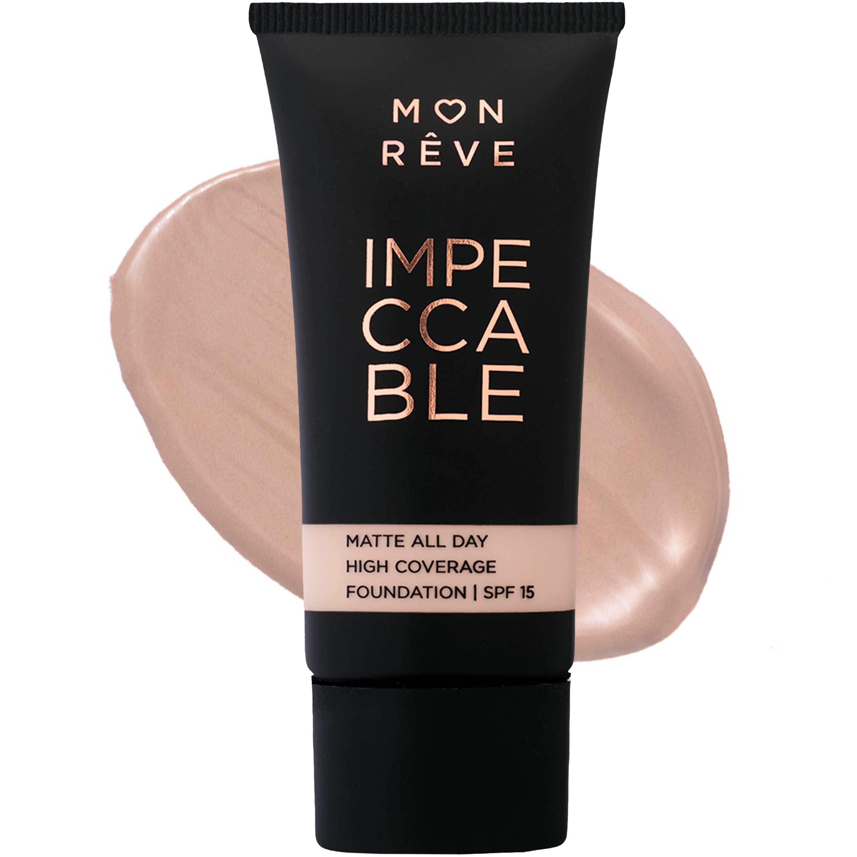 Mon Reve Impeccable All Day Matte Foundation with Spf15 Υγρό Ματ Foundation με Υψηλή Κάλυψη 30ml - 104