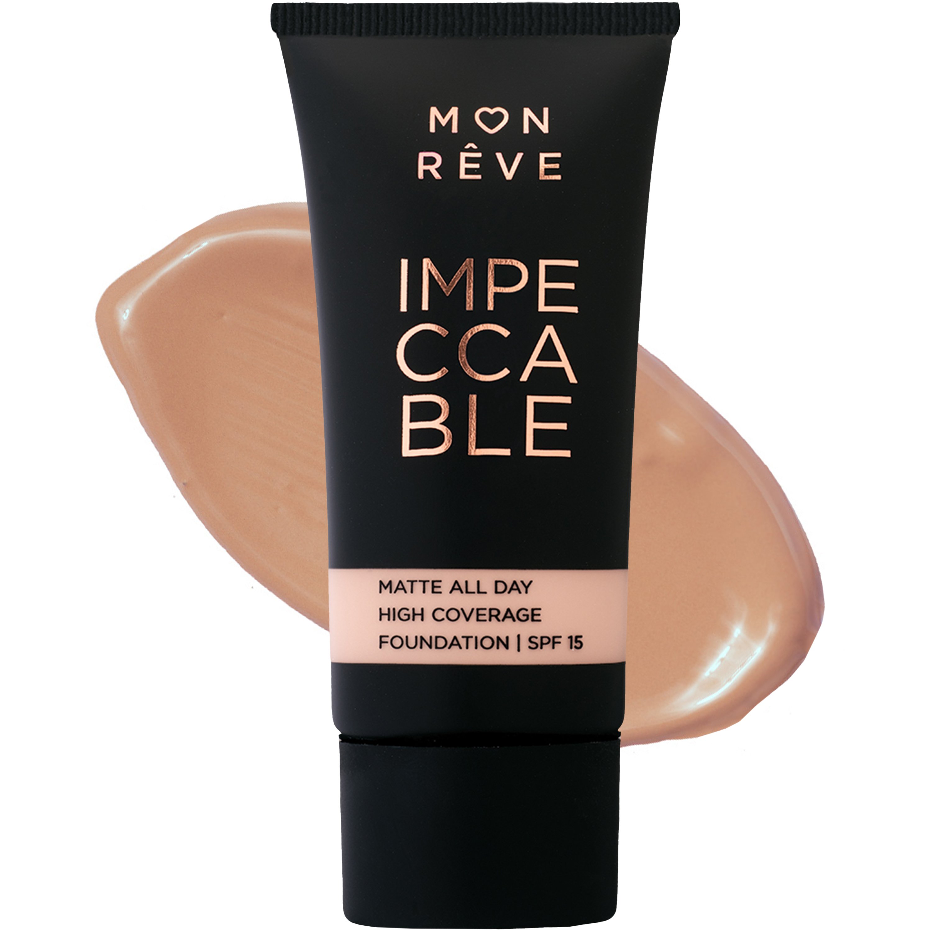 Mon Reve Impeccable All Day Matte Foundation with Spf15 Υγρό Ματ Foundation με Υψηλή Κάλυψη 30ml - 106