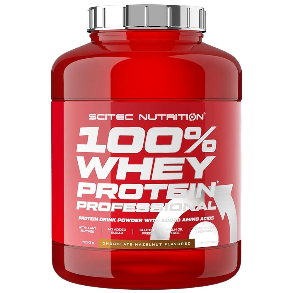 Scitec Nutrition Scitec Nutrition 100% Whey Protein Professional Συμπλήρωμα Διατροφής με Καθαρή Πρωτεΐνη Ορού Γάλακτος Εμπλουτισμένη με Αμινοξέα & Γλουταμίνη 2350g - Chocolate Hazelnut 