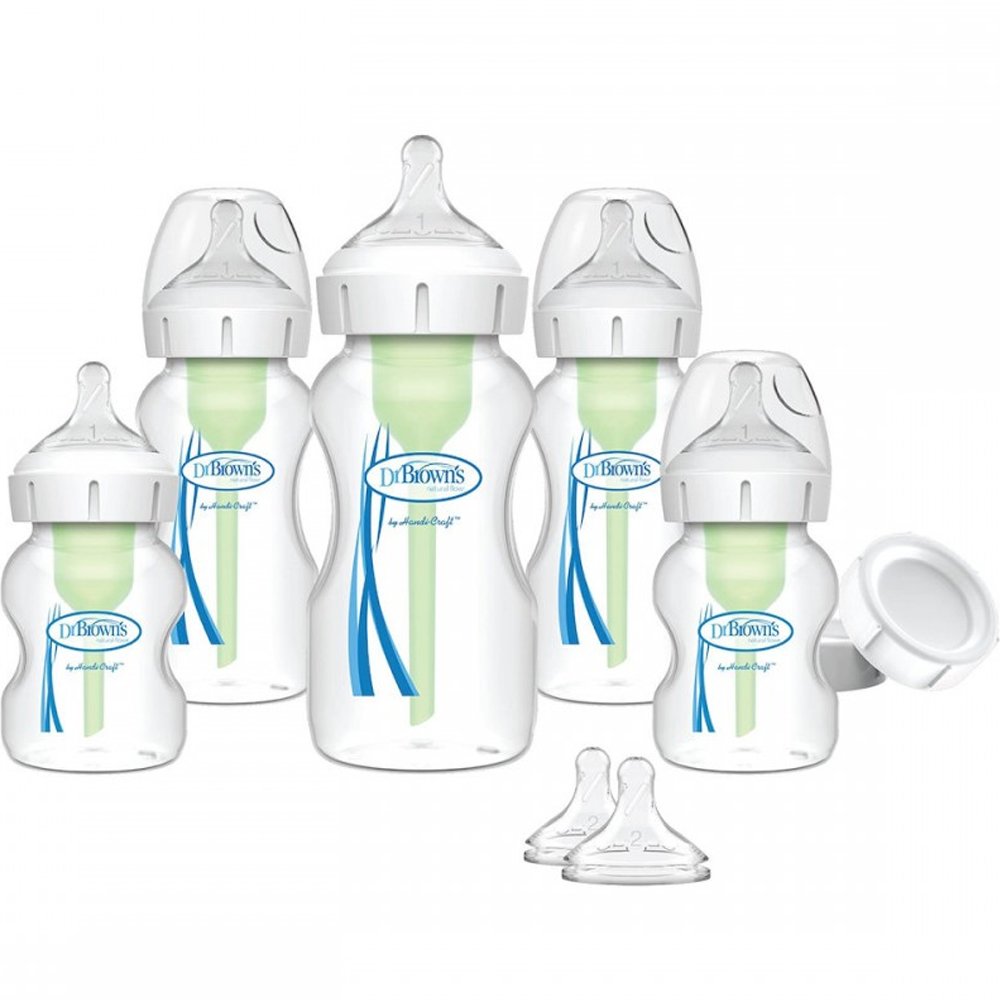 Dr. Brown’s Promo New Born Feeding Set Options+ Anti-colic με Φαρδύ Λαιμό 1 Τεμάχιο, Κωδ WB09600