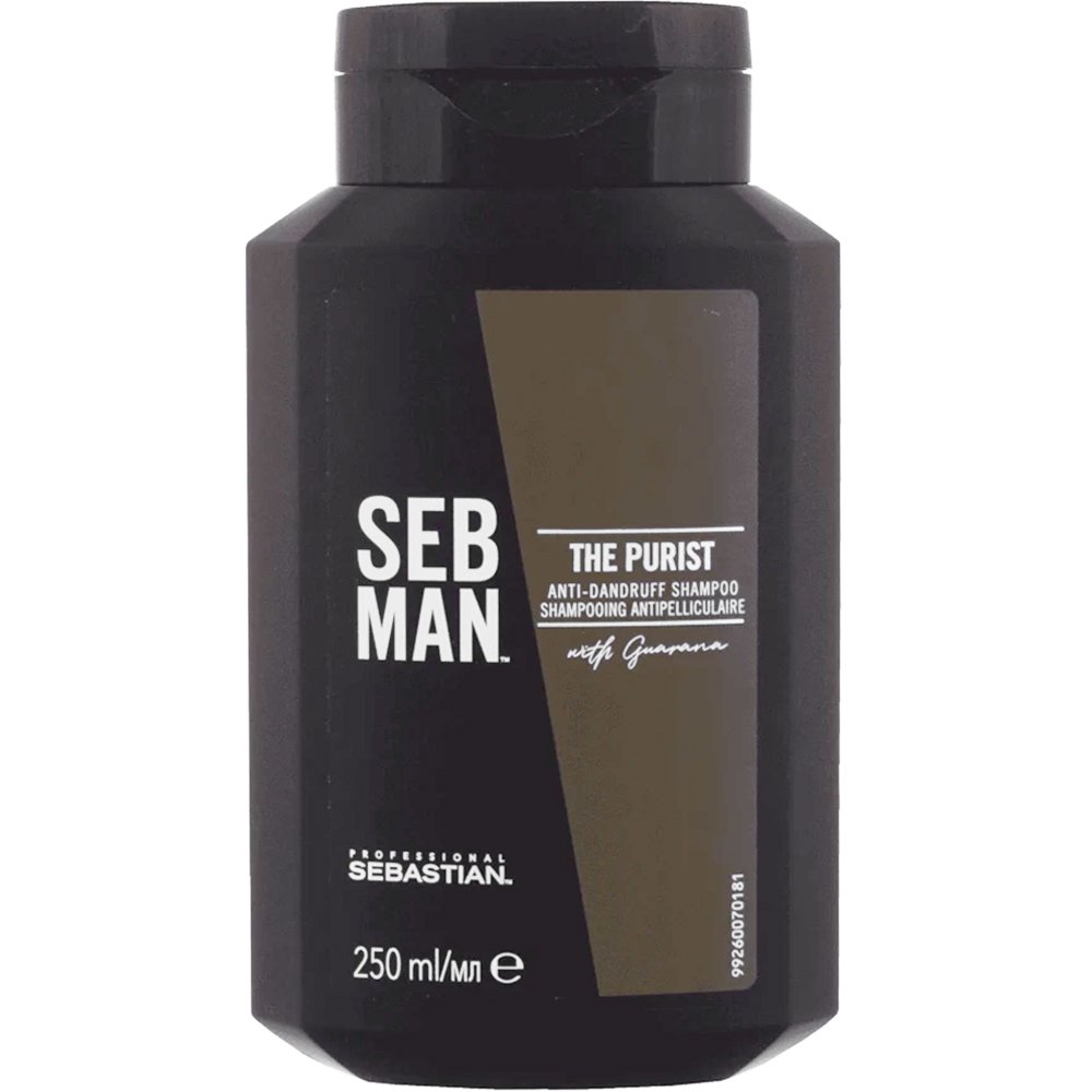 Sebastian Professional Sebastian Professional The Purist Anti-Dandruff Shampoo Ανδρικό Σαμπουάν Κατά της Πιτυρίδας & των Συμπτωμάτων της, Κατάλληλο για Κανονικά προς Λιπαρά Μαλλιά 250ml