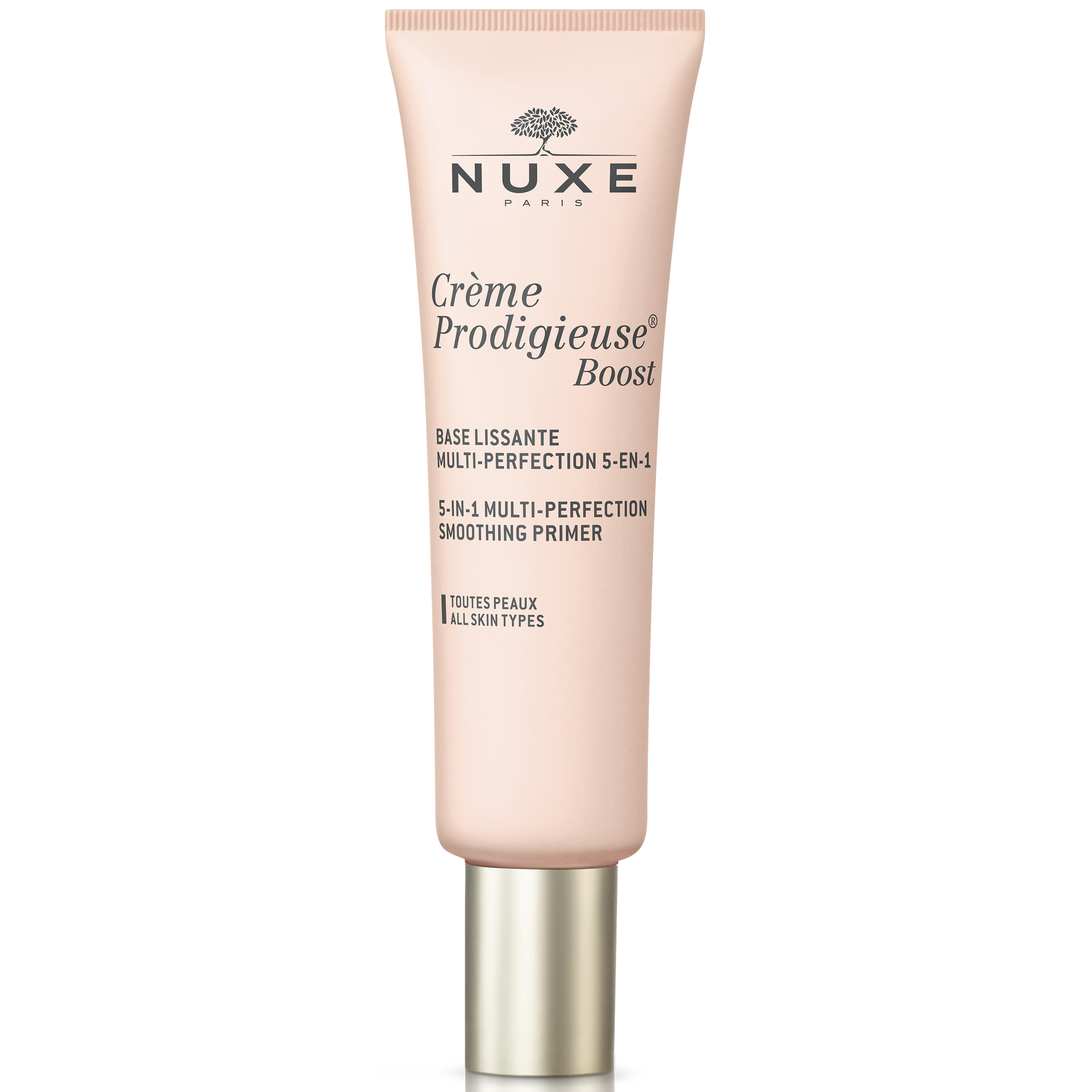 Nuxe Creme Prodigieuse Boost 5in1 Multi-Perfection Smoothing Primer Διορθώνει Σημάδια που Προκαλεί ο Σύγχρονος Τρόπος Ζωής 30ml