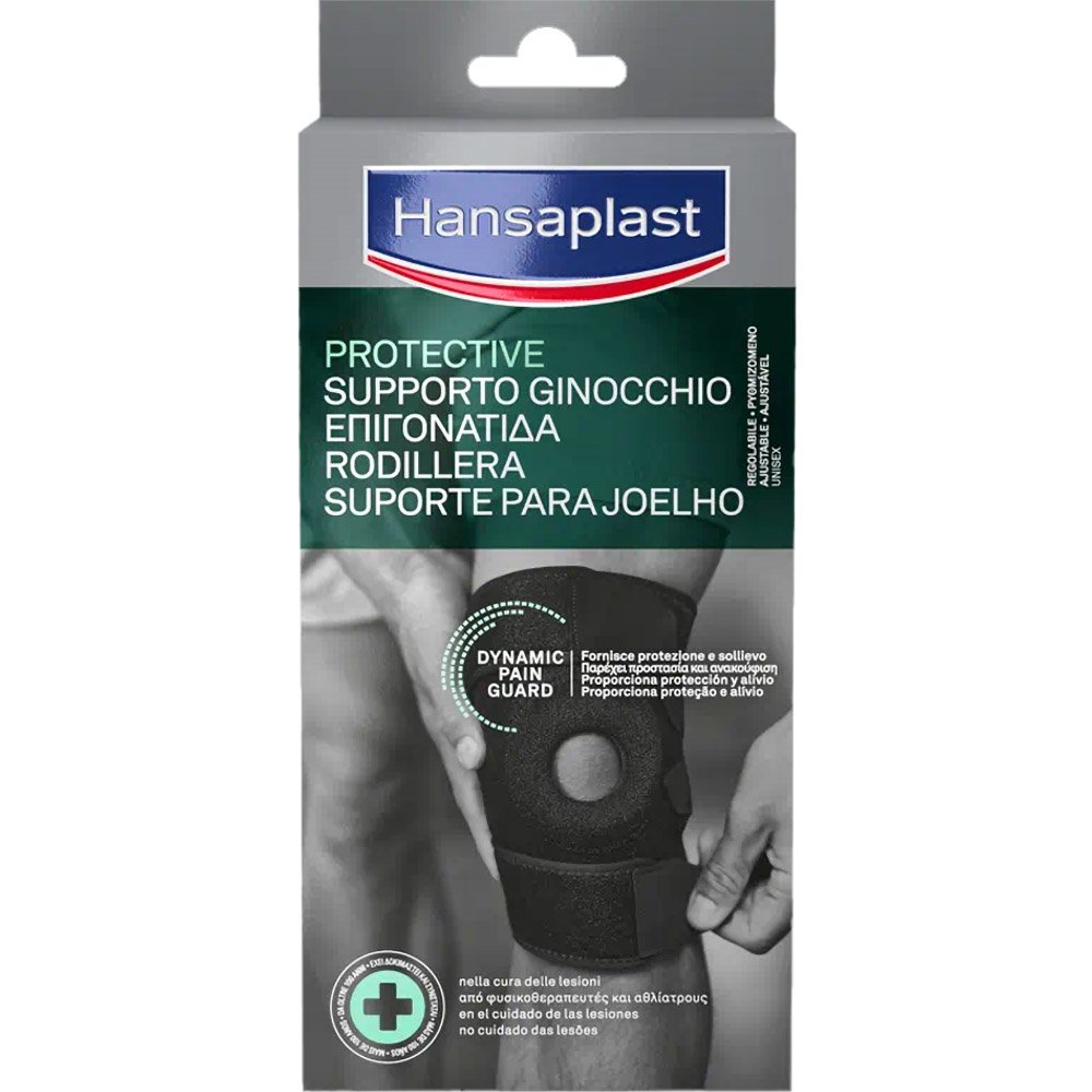 Hansaplast Hansaplast Sport Adjustable Knee Support Ρυθμιζόμενη Επιγονατίδα που Βοηθά στην Ανακούφιση Αδύναμων ή με Πόνο Γονάτων One Size 1 Τεμάχιο