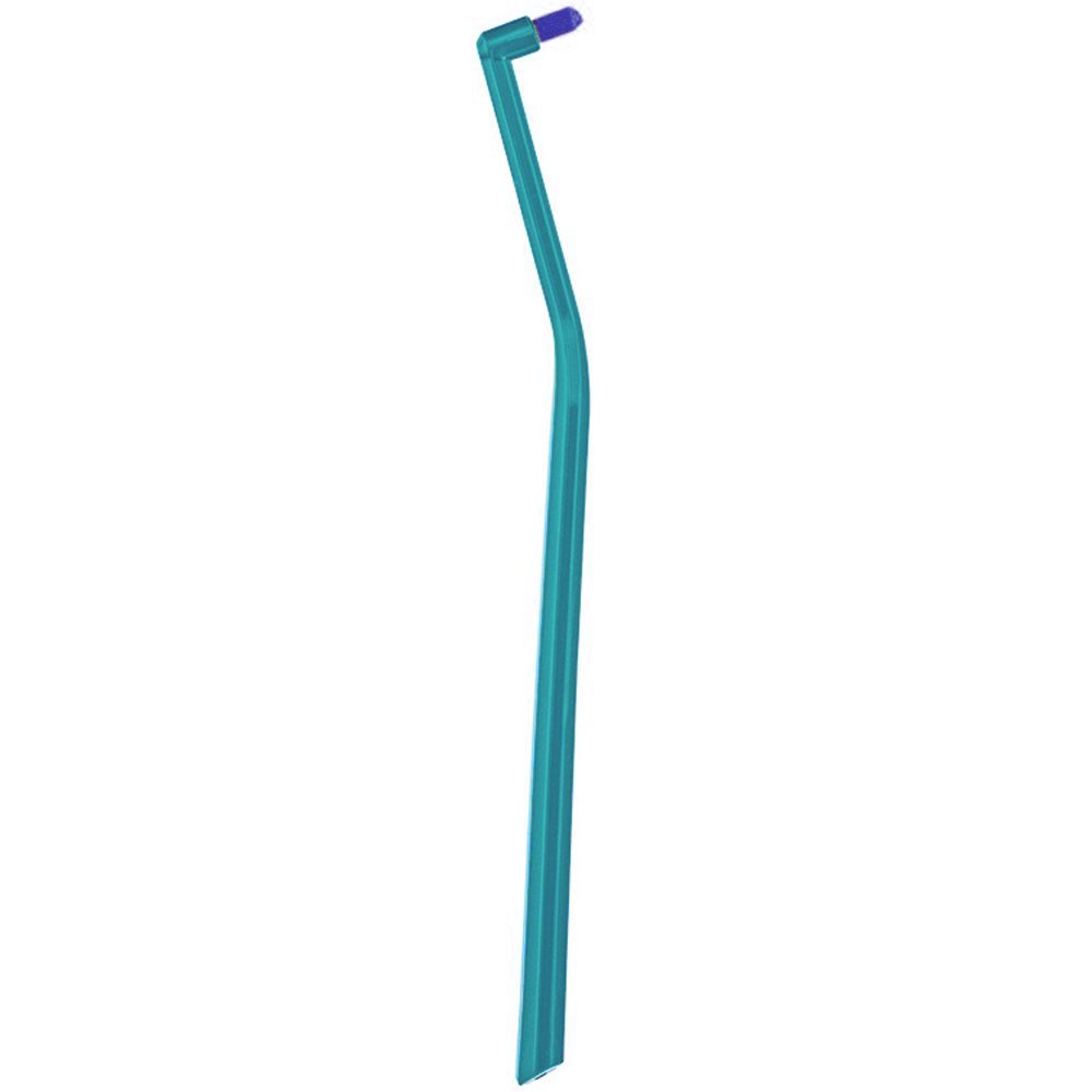Curaprox 1009 Single Πετρόλ / Μπλε Μονοθύσανη Οδοντόβουρτσα Κατάλληλη για Ορθοδοντικούς Μηχανισμούς & Εμφυτεύματα 1 Τεμάχιο