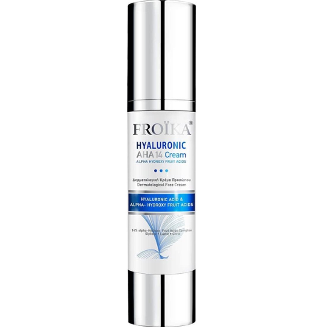 Froika Hyaluronic AHA-14 Cream Δερματολογική Κρέμα Προσώπου που Απομακρύνει τα Νεκρά Κύτταρα, για Λάμψη και Υγιή Όψη 50ml