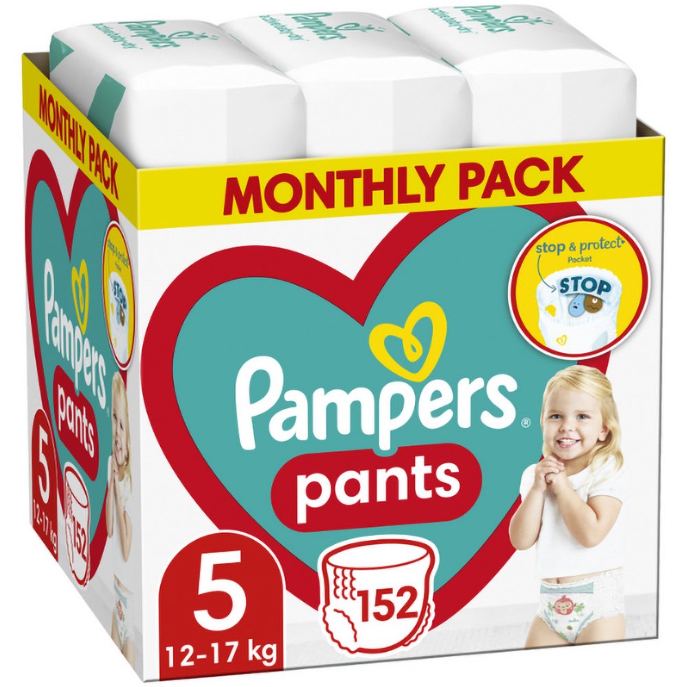 Pampers Pants Monthly Pack Νο5 (12-17kg) 152 πάνες