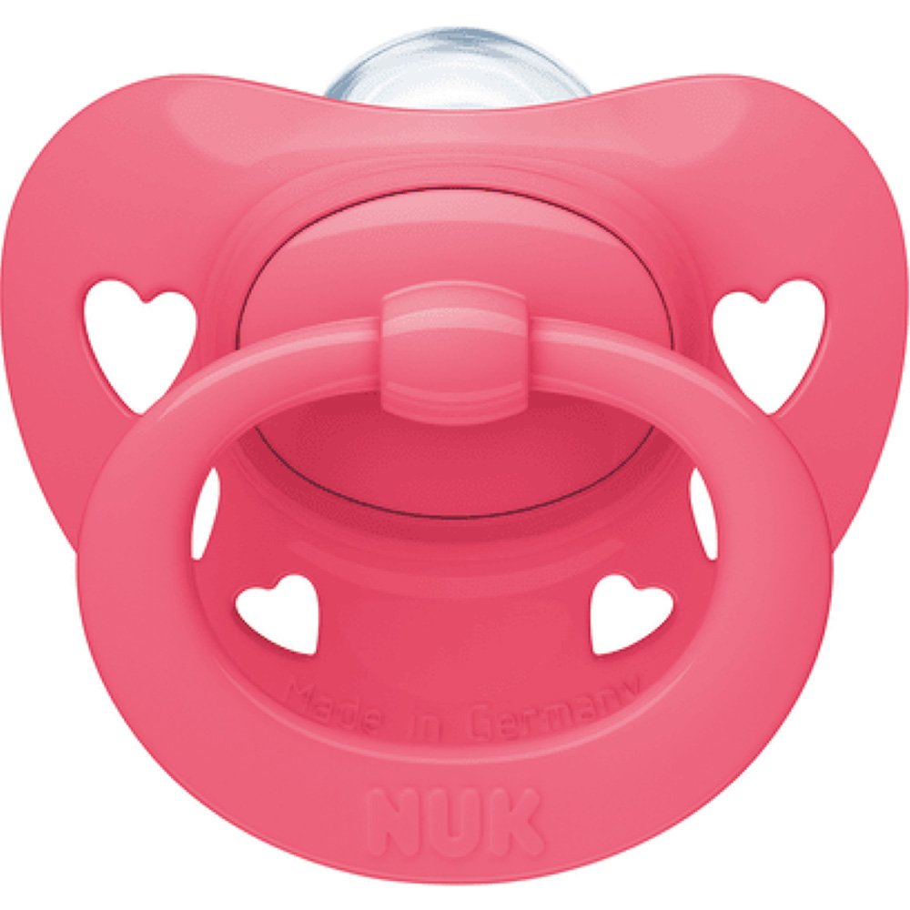 Nuk Nuk Signature Silicone Soother Φούξια 6-18m Ορθοδοντική Πιπίλα με Θηλή Σιλικόνη 1 Τεμάχιο, Κωδ 10736694