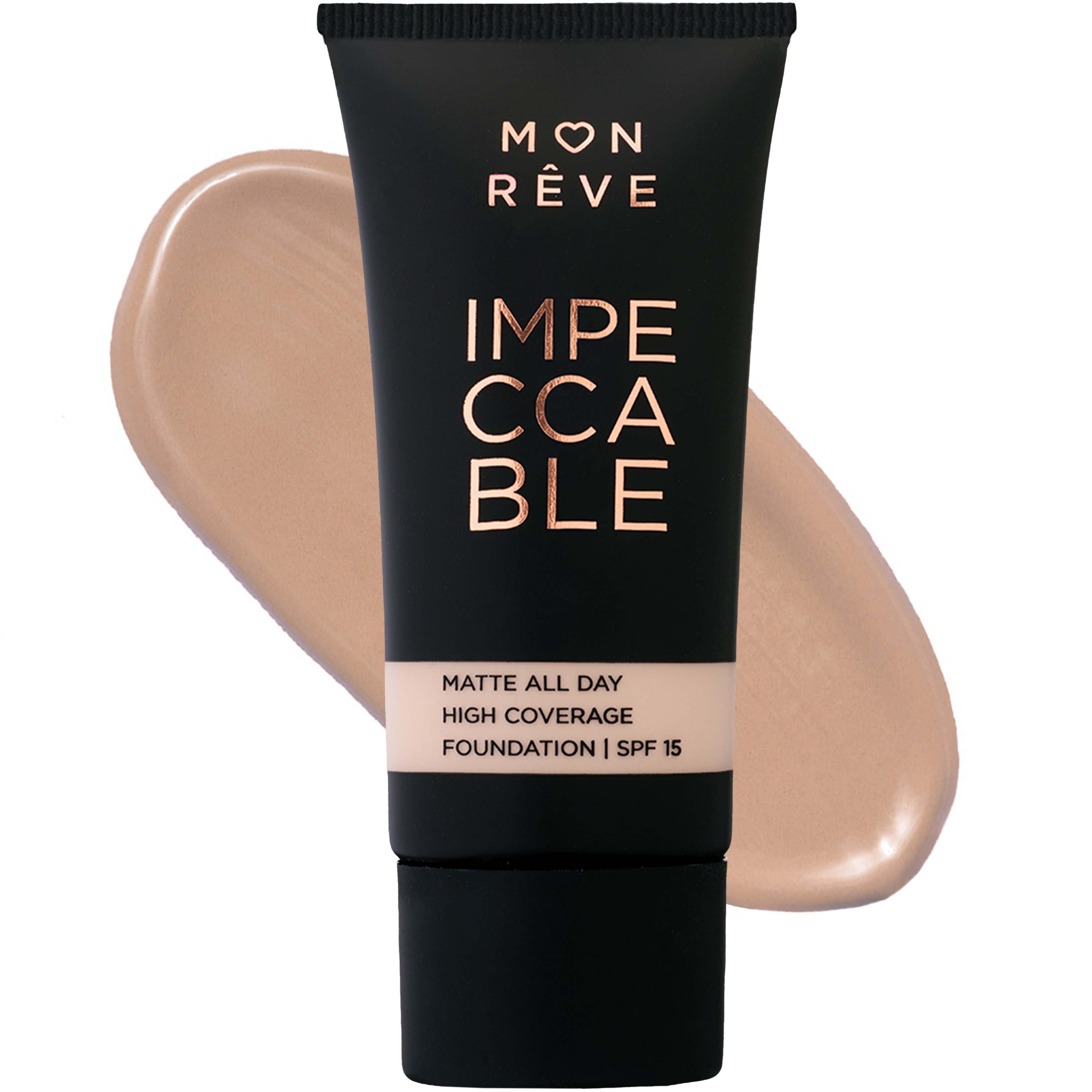 Mon Reve Impeccable All Day Matte Foundation with Spf15 Υγρό Ματ Foundation με Υψηλή Κάλυψη 30ml - 103