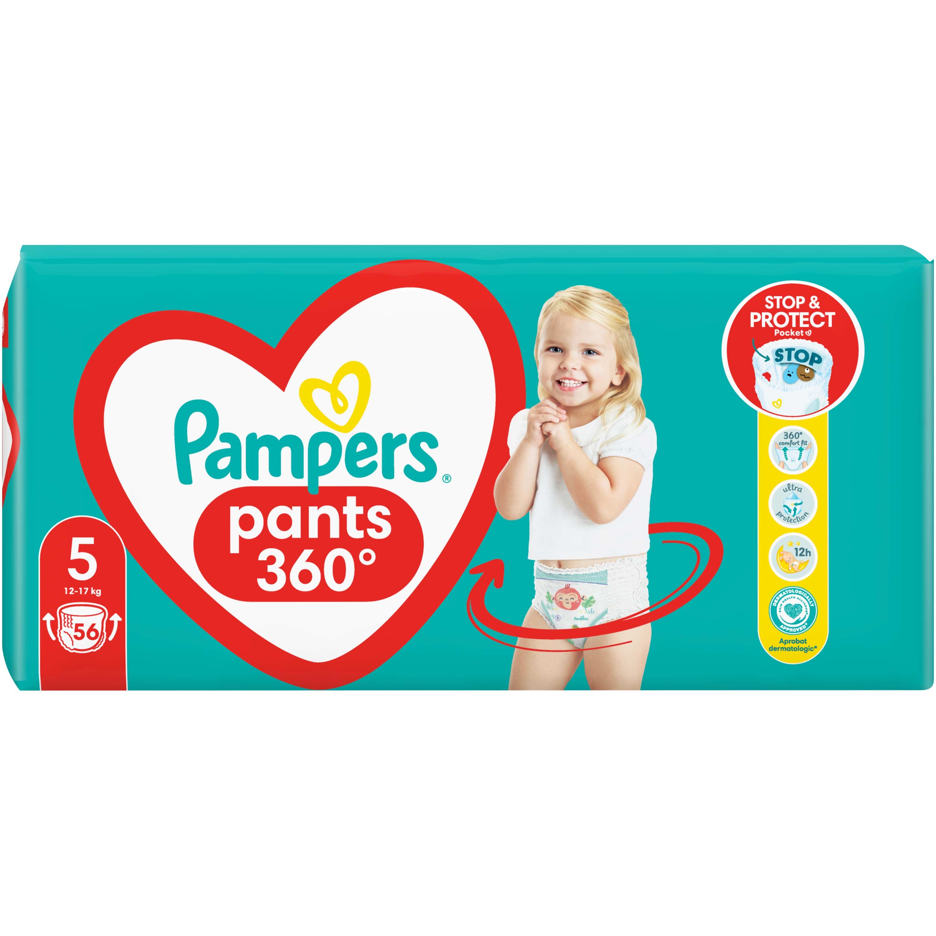 Pampers Pants 360° Νο5 (12-17kg) 56 Τεμάχια