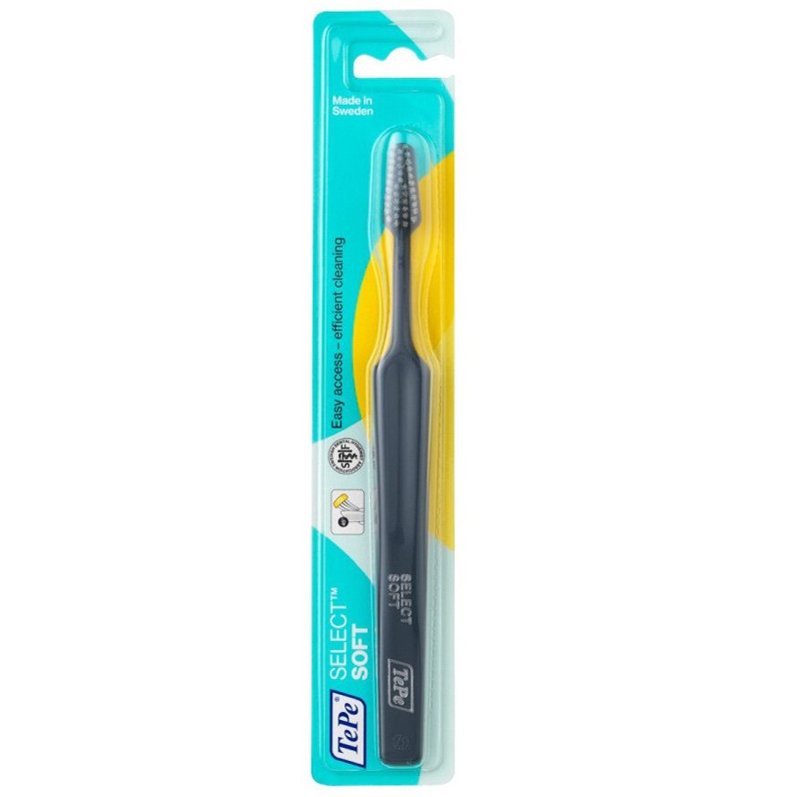TePe Select Compact Soft Toothbrush Μαλακή Οδοντόβουρτσα με Μικρή Κεφαλή για Αποτελεσματικό Καθαρισμό 1 Τεμάχιο – Μπλε Σκούρο
