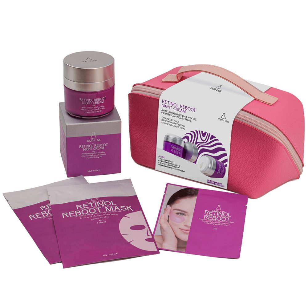 Youth Lab Πακέτο Προσφοράς Retinol Reboot Night Cream 50ml & Δώρο Face Mask 2 Τεμάχια & Hydra-Gel Eye Patches 2 Τεμάχια & Νεσεσέρ