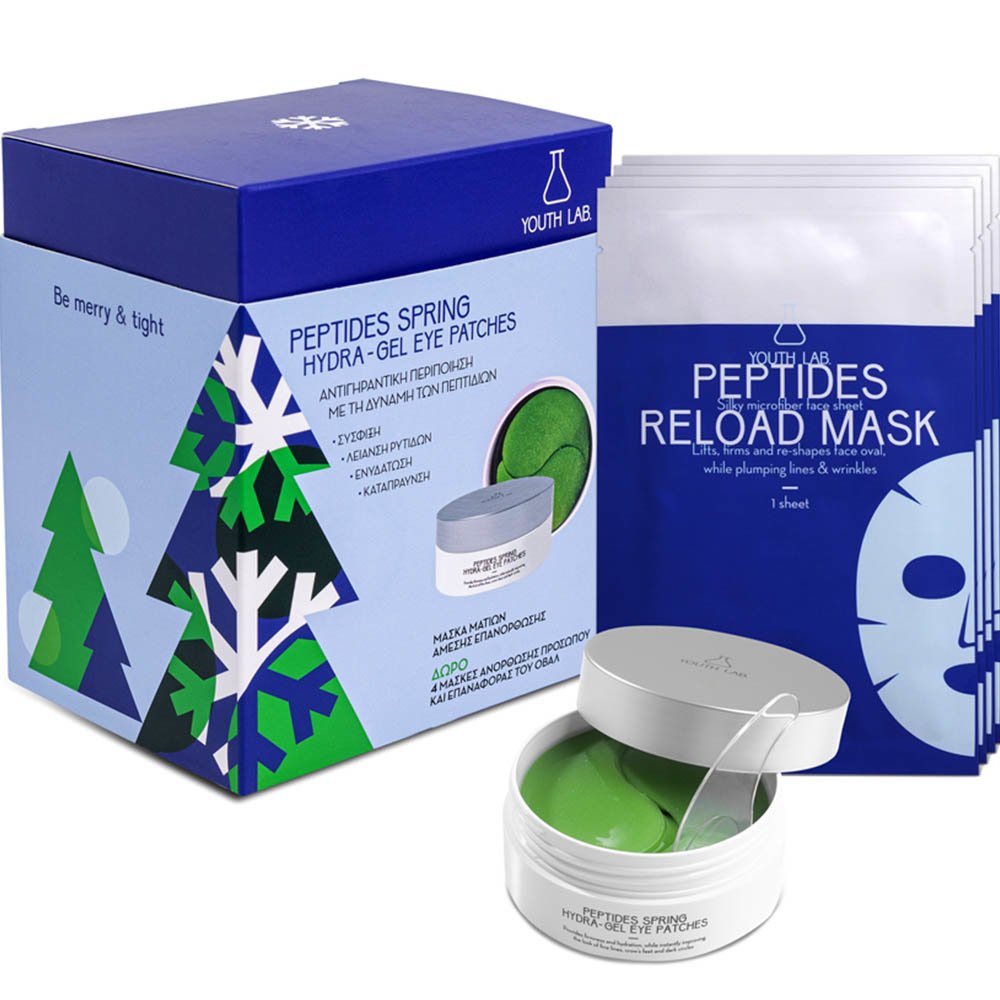 Youth Lab Promo Peptides Spring Hydra-Gel Eye Patches 60 Τεμάχια & Δώρο Peptides Reload Mask 4 Τεμάχια