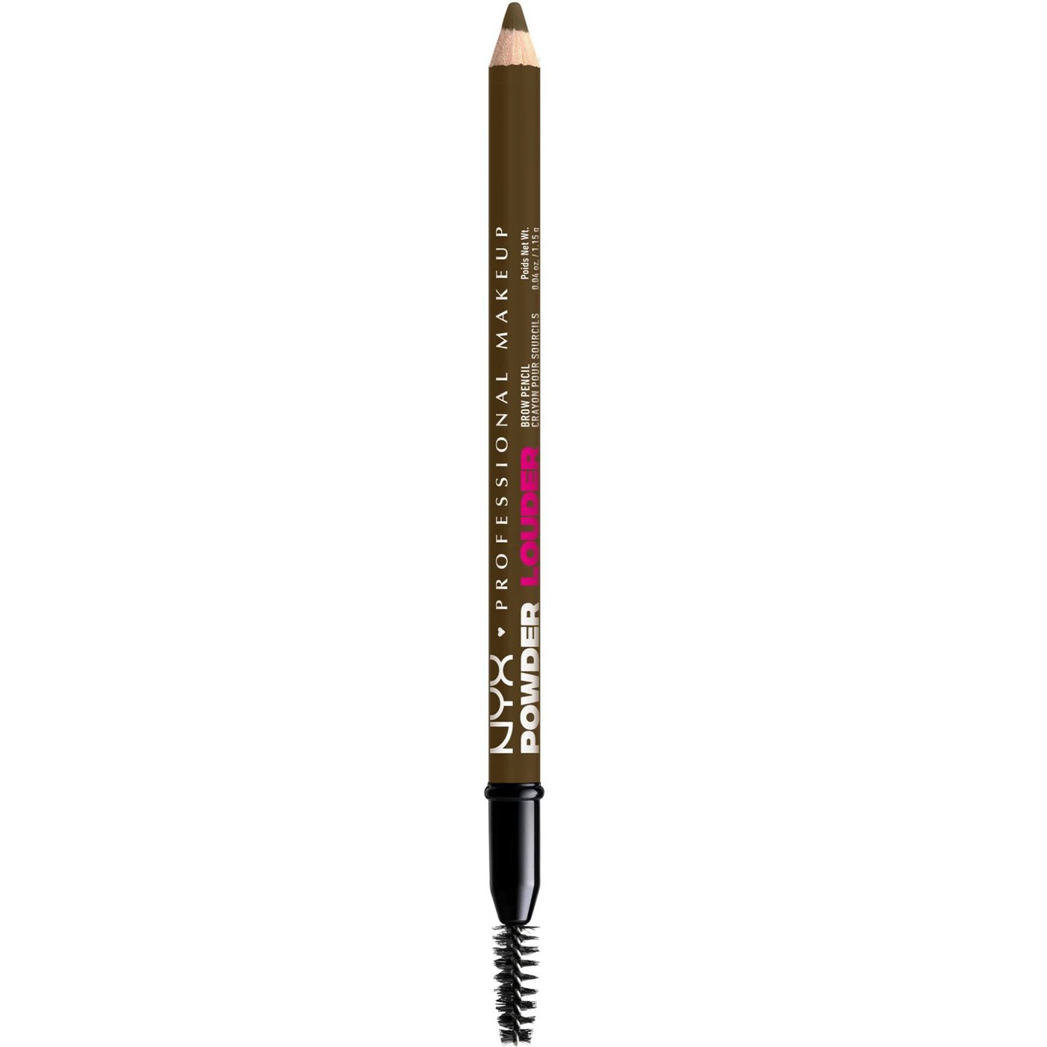Nyx Professional Makeup Powder Louder Brow Pencil Μολύβι Φρυδιών που Διαμορφώνει & Γεμίζει τα Φρύδια με Διάρκεια Έως & 12 Ώρες 1.15g - 06 Ash Brown
