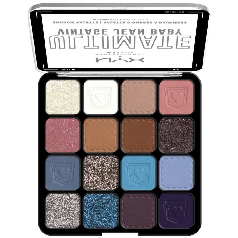 NYX Professional Makeup NYX Professional Makeup Ultimate Shadow Palette Παλέτα Σκιών 16 Αποχρώσεων 1 Τεμάχιο - Vintage Jean Baby