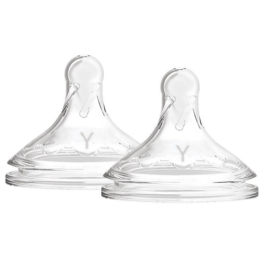 Dr. Brown’s Natural Flow Options+ Y-Cut Silicone Teat Θηλή Σιλικόνης για Γρήγορη, Μεγάλη Ροή 9m+, 2 Τεμάχια, Κωδ Y201