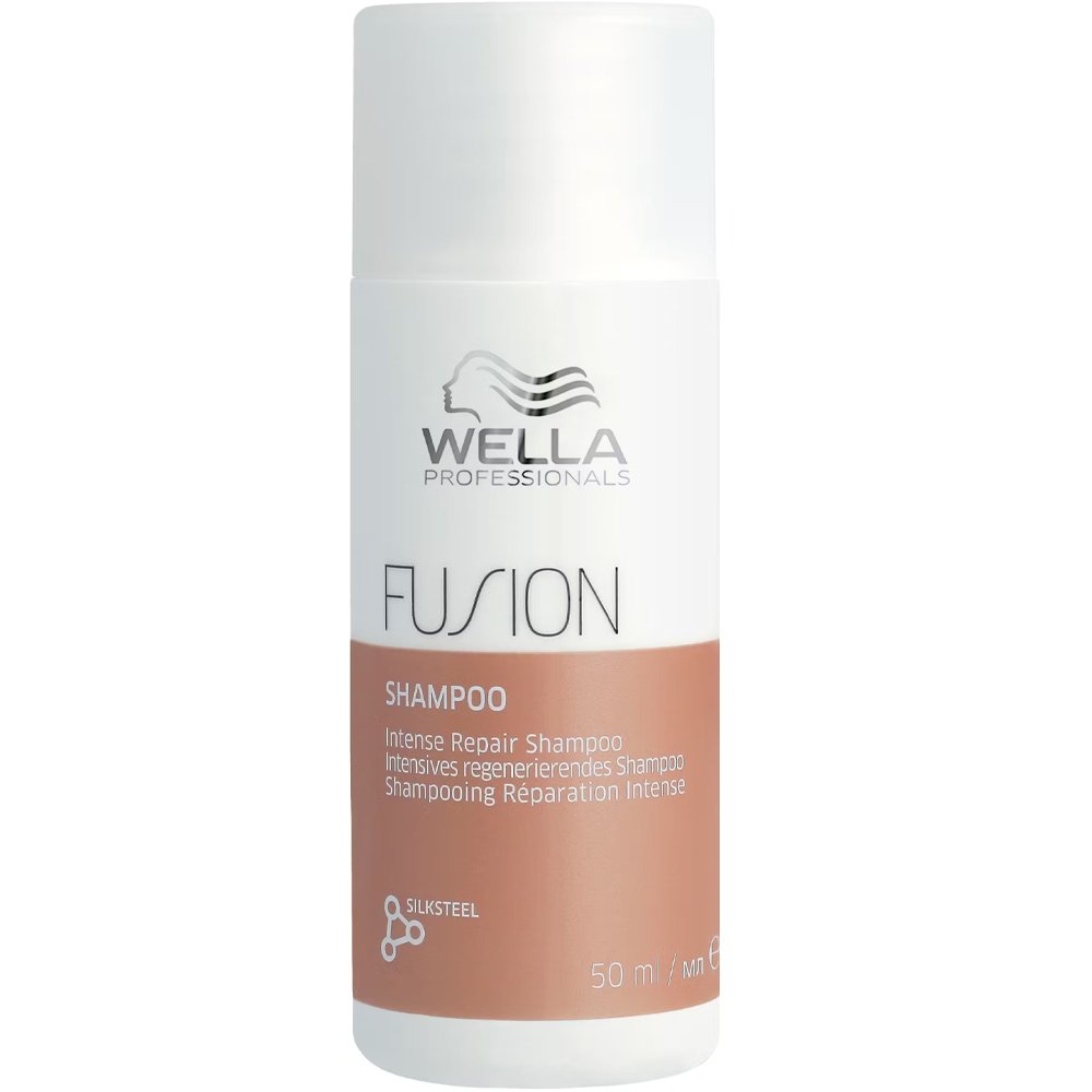 Wella Professionals Fusion Intense Repair Shampoo Απαλό Σαμπουάν Εντατικής Αναδόμησης για Ταλαιπωρημένα Μαλλιά Travel Size 50ml