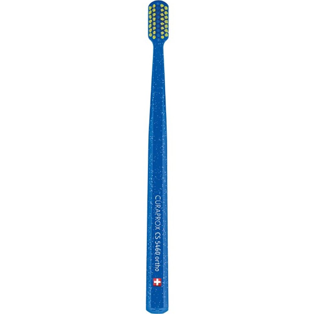 Curaprox Curaprox CS 5460 Ortho Ultra Soft Toothbrush Μπλε - Λαχανί Πολύ Μαλακή Οδοντόβουρτσα Κατάλληλη για Καθαρισμό Ορθοδοντικών Μηχανισμών 1 Τεμάχιο