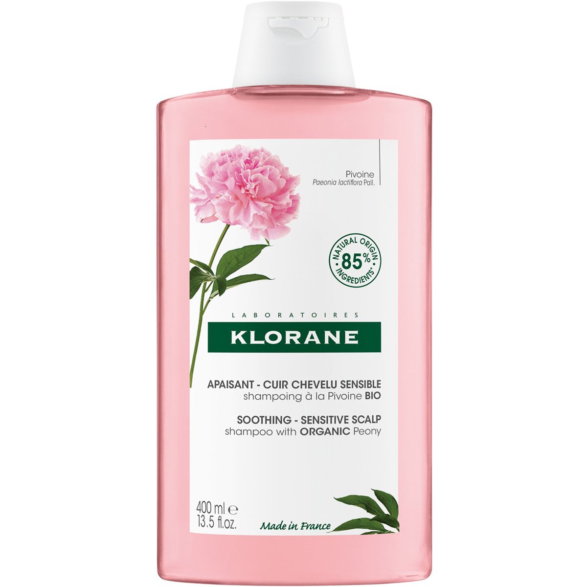 Klorane Klorane Peony Soothing & Sensitive Scalp Shampoo Καταπραϋντικό Σαμπουάν με Παιώνια για Ευαίσθητο & Ερεθισμένο Τριχωτό 400ml