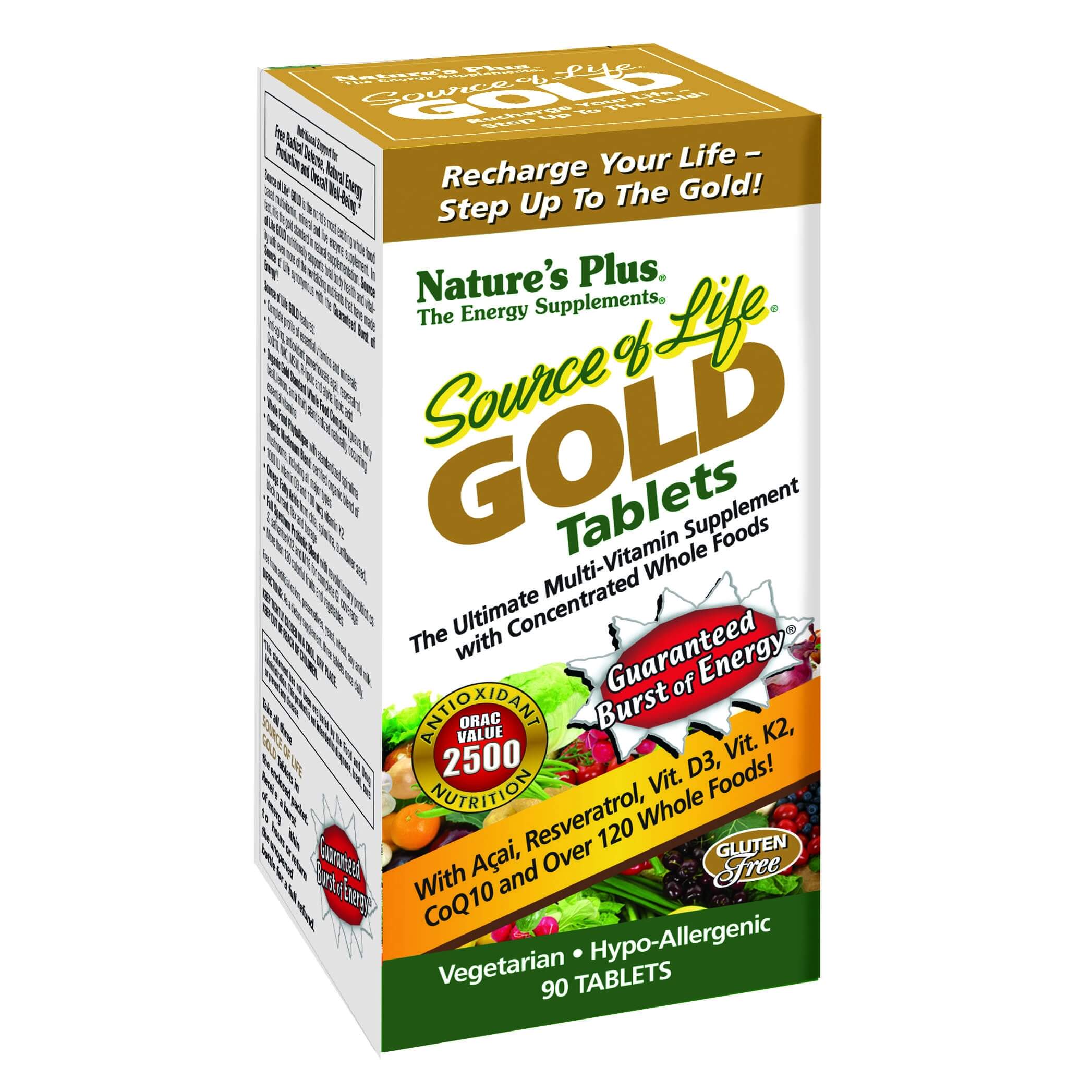 Natures Plus Source Of Life Gold Πολυβιταμινούχο Συμπλήρωμα Διατροφής 90tabs