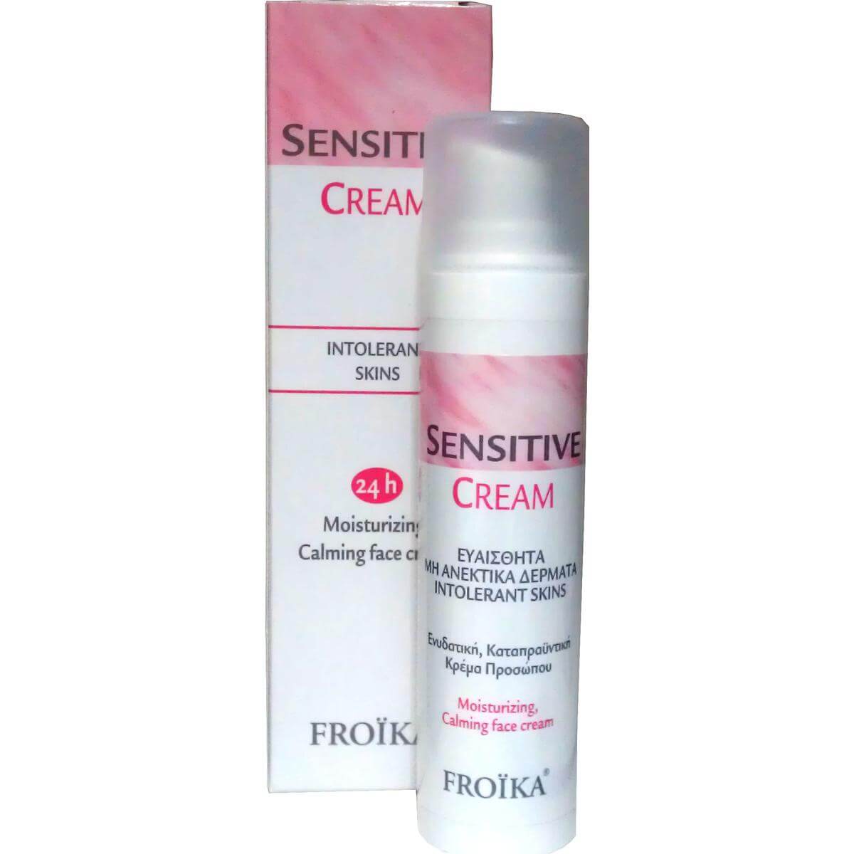 Froika Sensitive Cream Κρέμα Προσώπου για το Ευαίσθητο Αλλεργικό Δέρμα, Καθαρίζει Χωρίς να Ερεθίζει το Δέρμα & τα Μάτια 40ml