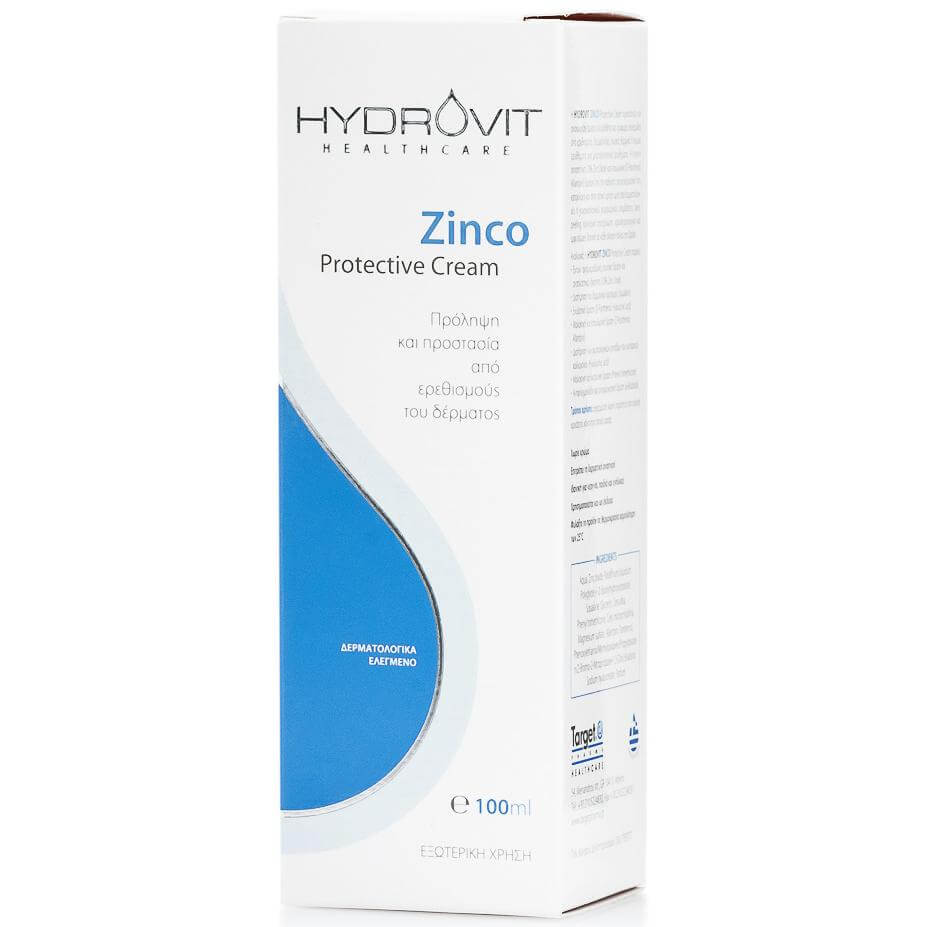 Target Pharma Hydrovit Zinco Protective Cream Ειδική Κρέμα για Προστασία και Ανάπλαση της Ευαίσθητης Επιδερμίδας 100ml