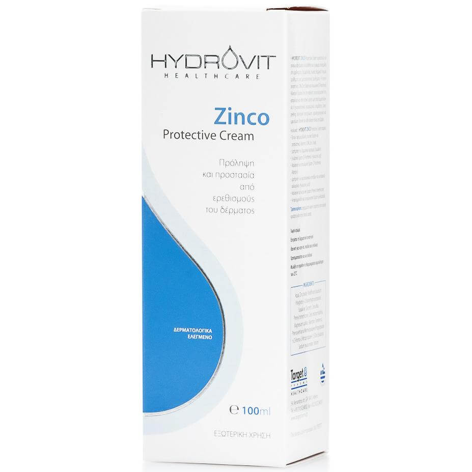 Hydrovit Hydrovit Zinco Protective Cream Ειδική Κρέμα για Προστασία και Ανάπλαση της Ευαίσθητης Επιδερμίδας 100ml
