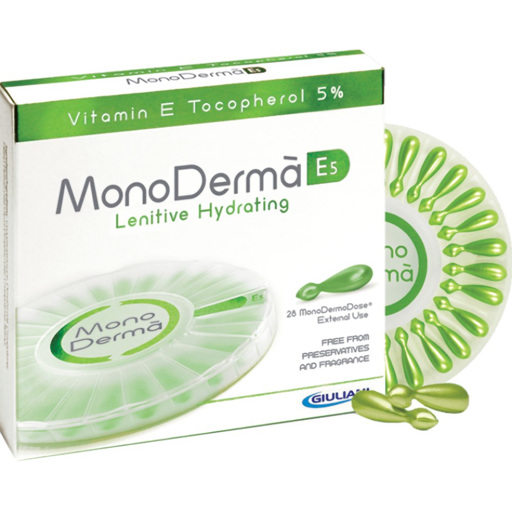 Monoderma Monoderma E5 Lenitive Hydrating Μονοδόση με Βιταμίνη Ε για Αντιοξειδωτική & Καταπραϋντική Δράση 28veg.caps (28x0.5ml)