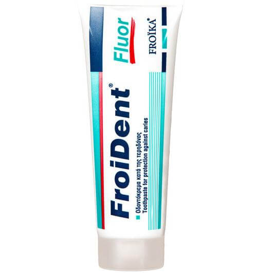 Froika Froident Fluor Φθοριούχος Οδοντόκρεμα Κατά της Τερηδόνας. Iσχυροποιεί την Αδαμαντίνη & της Οδοντίνη 75ml