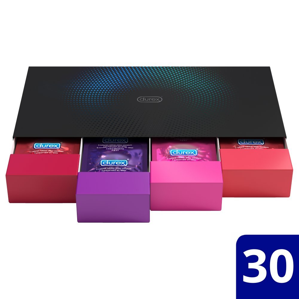 Durex Love Collection Premium Ποικιλία με Επιλεγμένα Προφυλακτικά Κασετίνα 30 Τεμάχια