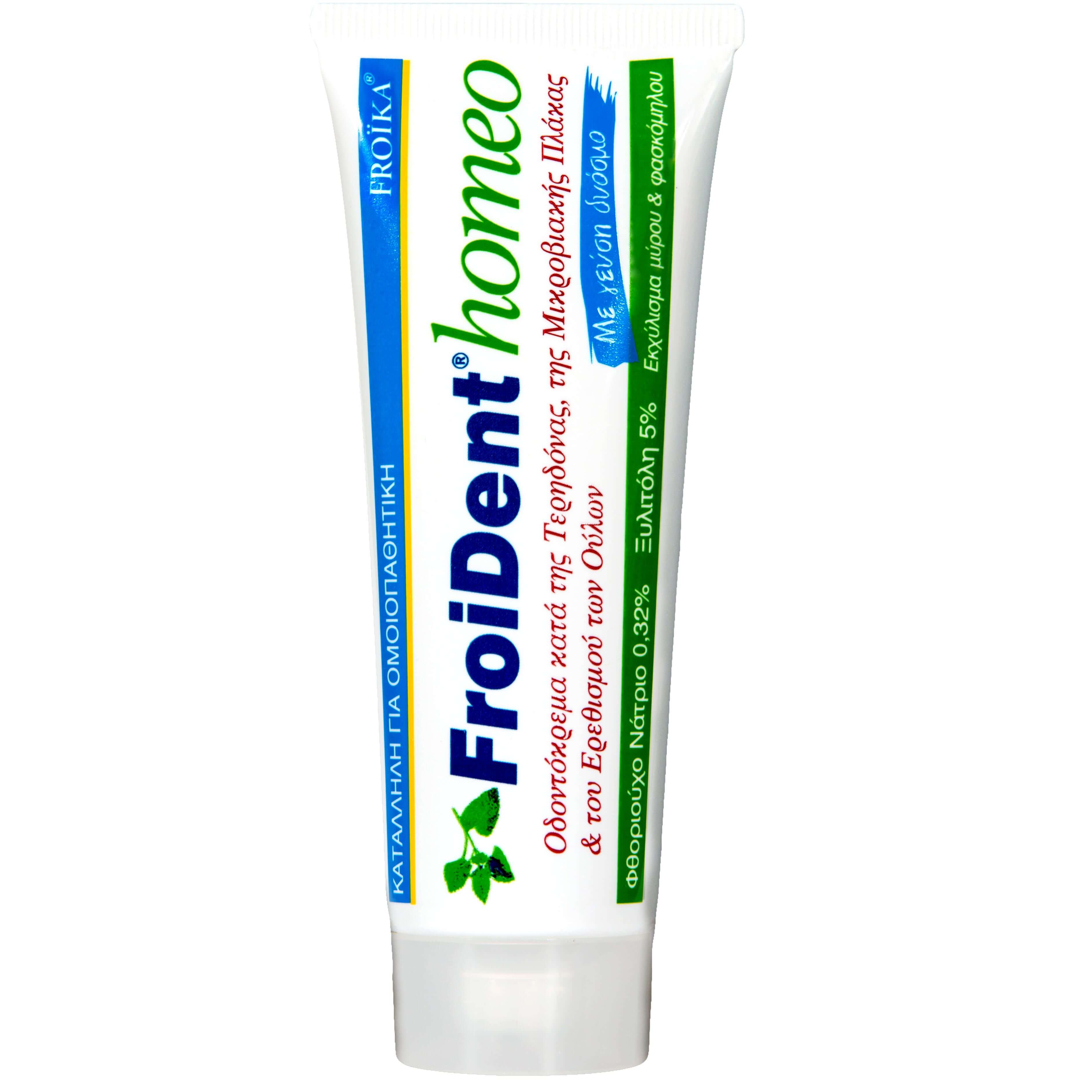 Froika Froident Homeo (Δυόσμος) Ομοιοπαθητική Οδοντόκρεμα 75ml