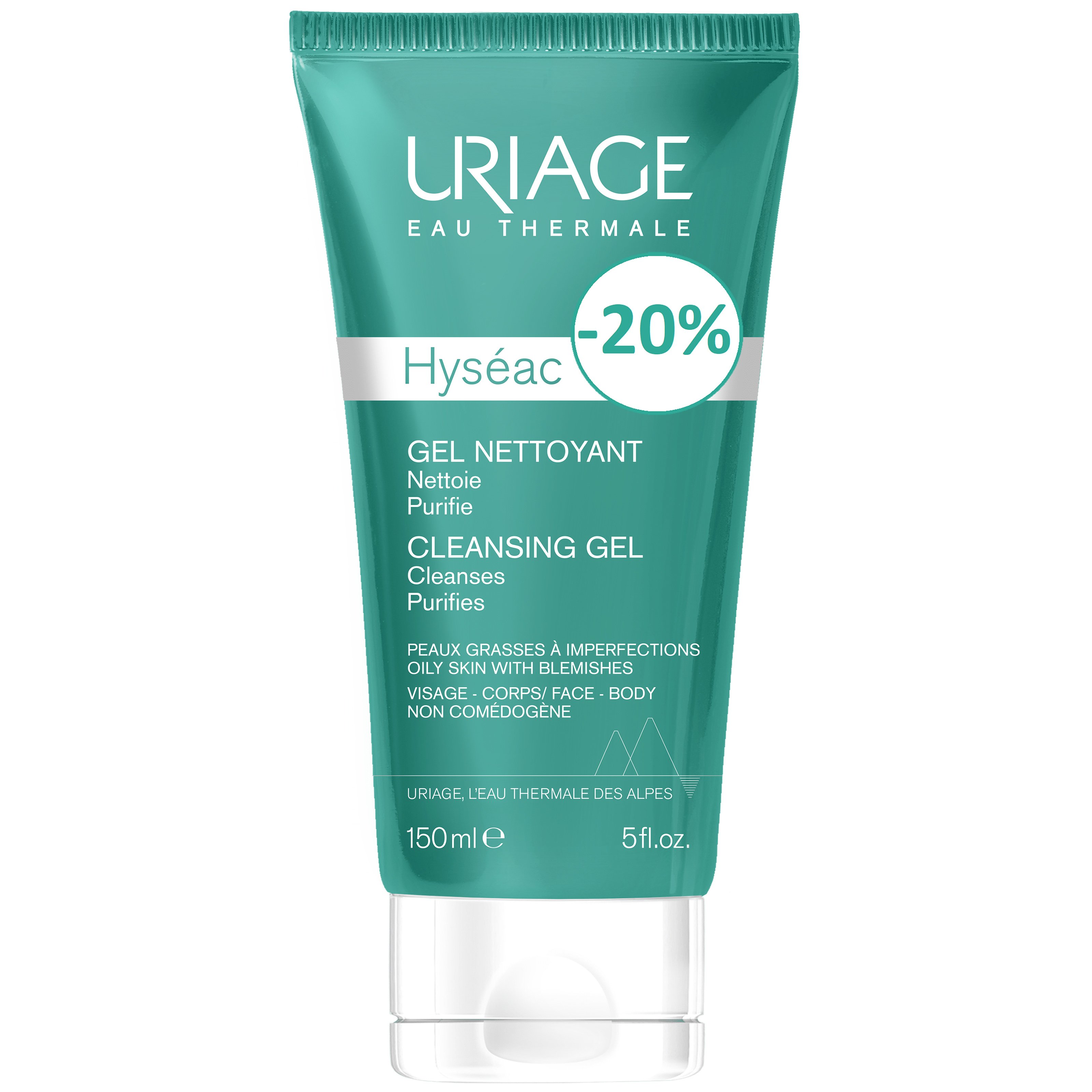 Uriage Eau Thermale Hyseac Cleansing Gel Τζελ Βαθύ Καθαρισμού για Μικτές προς Λιπαρές Επιδερμίδες & Ατέλειες 150ml Promo -20%