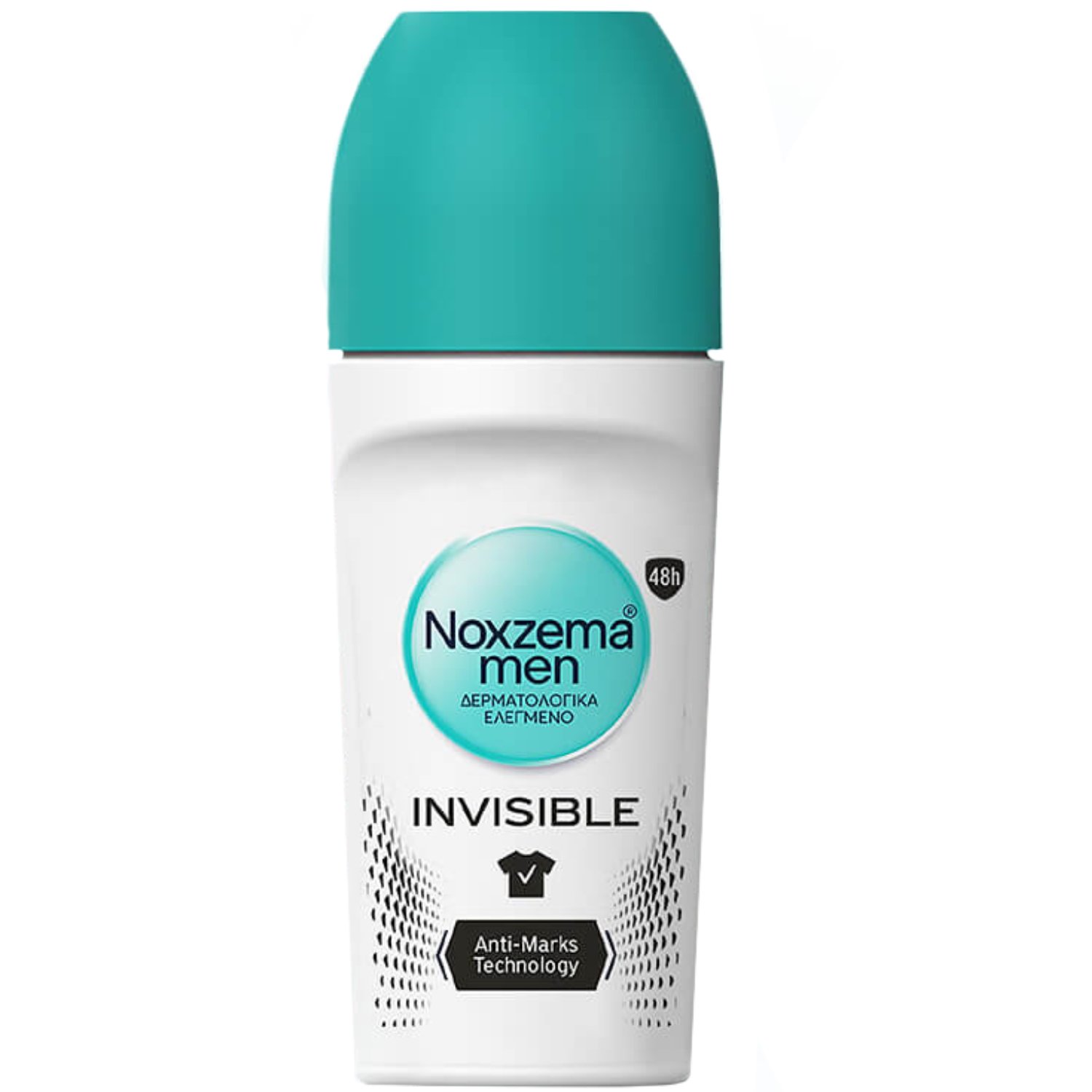 Noxzema Men Invisible On Skin & Clothes Anti-Perspirant Ανδρικό Αντιιδρωτικό Αποσμητικό με Άρωμα Φρεσκάδας για 48ωρη Προστασία 50ml