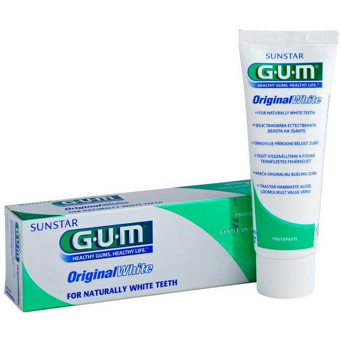 Gum 1745 Original White Toothpaste Οδοντόκρεμα για Φυσικά Λευκά Δόντια 75ml