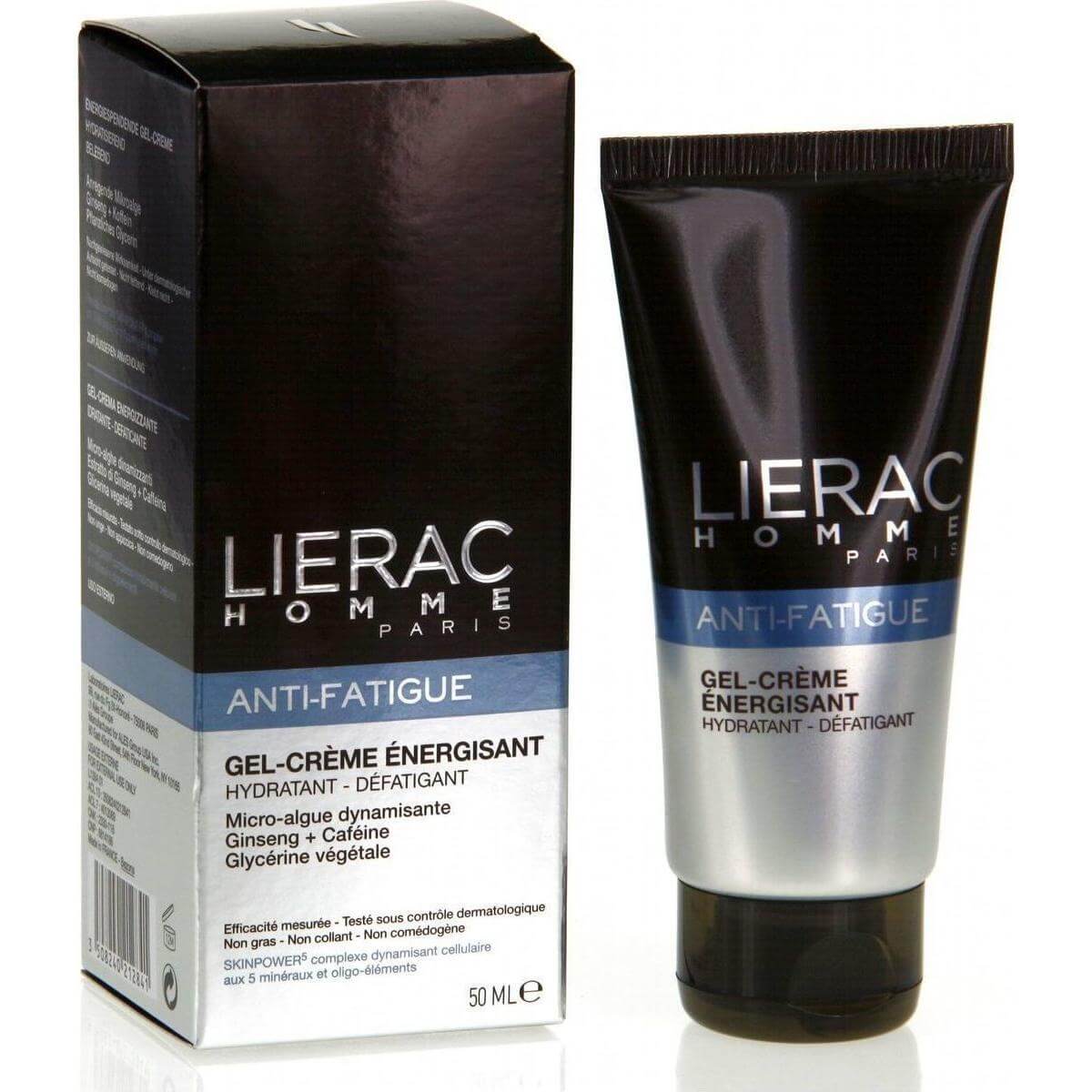 Lierac Homme Anti-Fatigue Αναζωογονητικό Ενυδατικό Gel Προσώπου 50ml