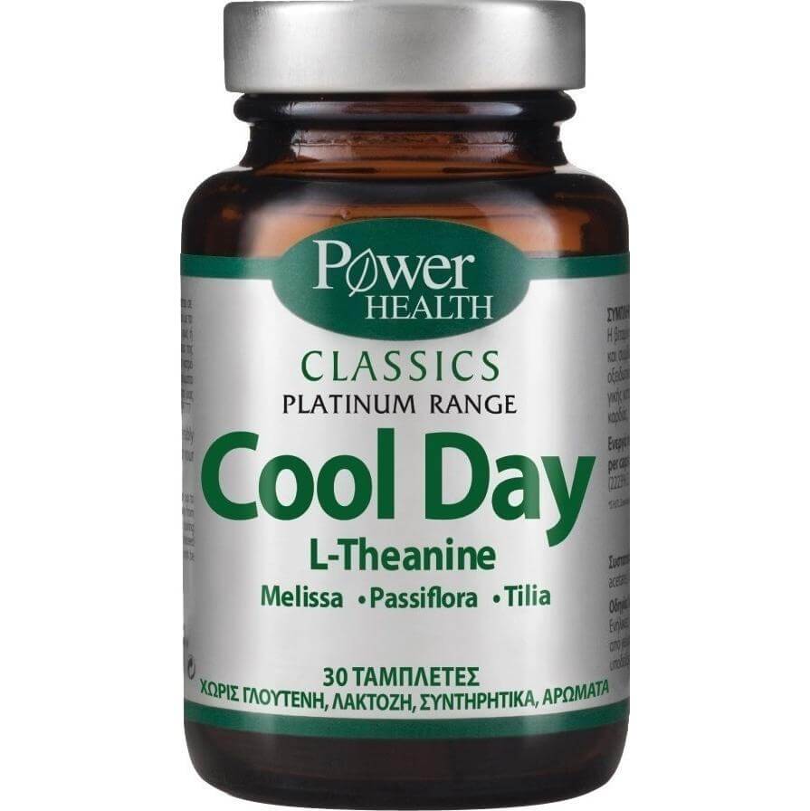 Power Health Platinum Cool Day Συμπλήρωμα Διατροφής, Αντιμετώπιση Άγχους και Συμπτωμάτων, Χωρίς Παρενέργειες ή Εθισμό 30tabs