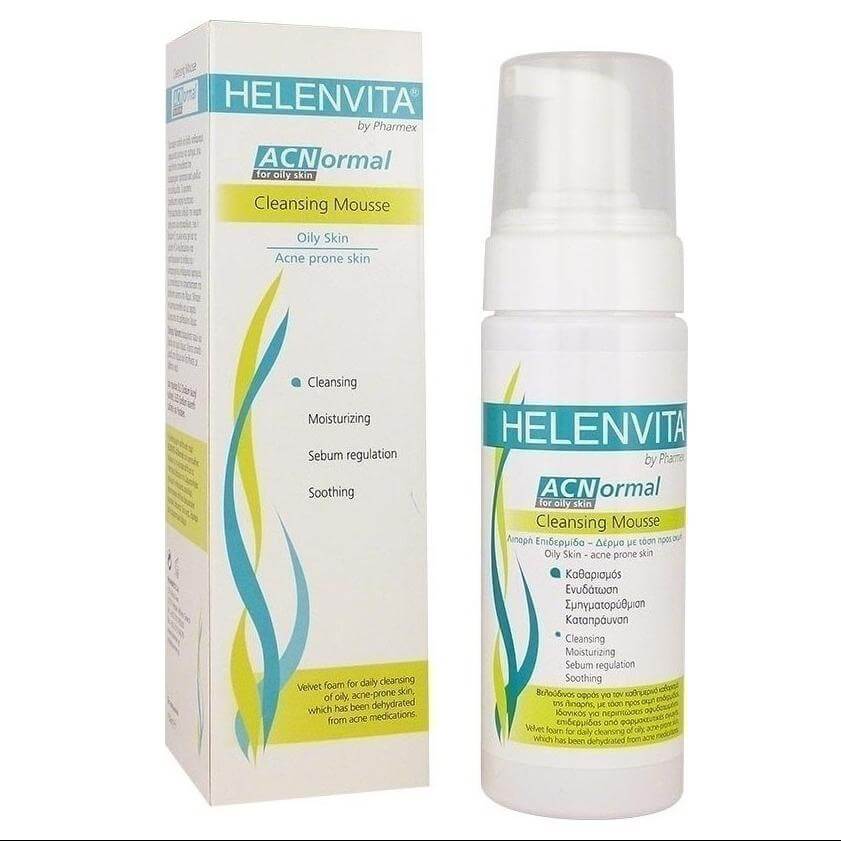 Helenvita ACNormal Cleansing Mousse Aφρός Καθημερινού Καθαρισμού για την Λιπαρή-Ακνεϊκή Επιδερμίδα 150ml