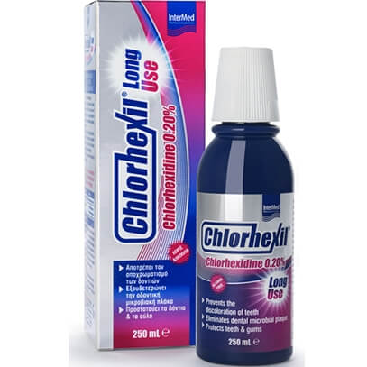 Intermed Chlorhexil 0.20% Mouthwash Long Use Στοματικό Διάλυμα Αντιμικροβιακής Προστασίας 250ml