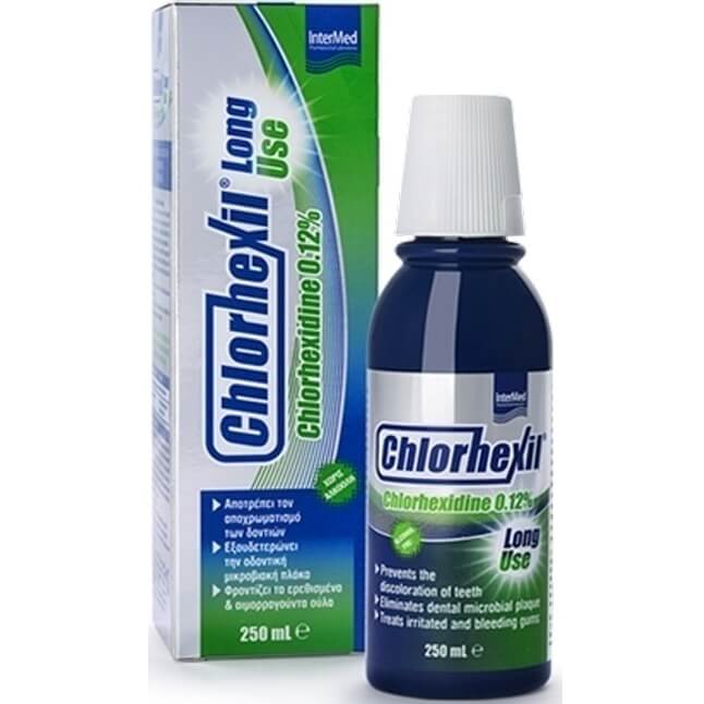 Intermed Chlorhexil 0.12% Mouthwash Long Use Στοματικό Διάλυμα με Αντιμικροβιακή Προστασία 250ml